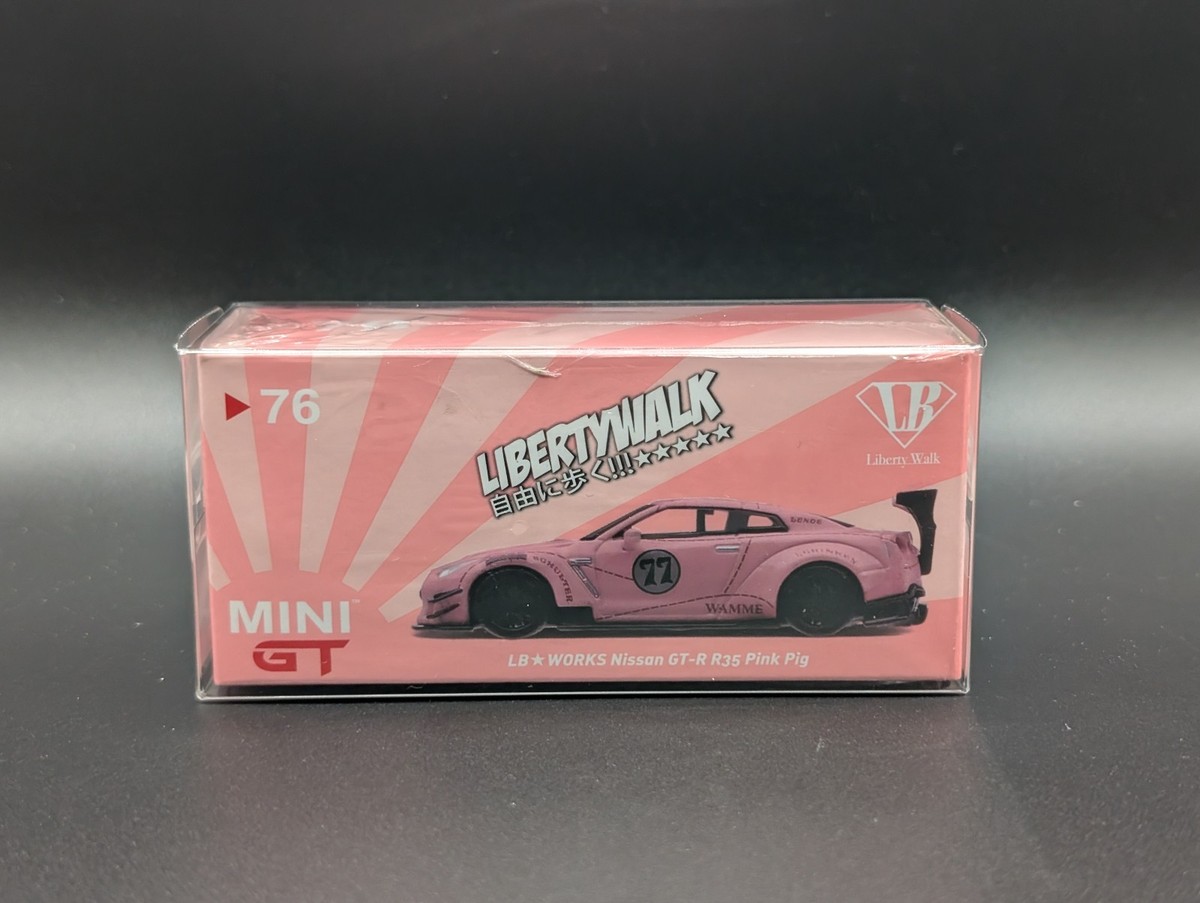 1:64 MINI GT LB WORKS Nissan GTR Pink Pig #76 | eBay