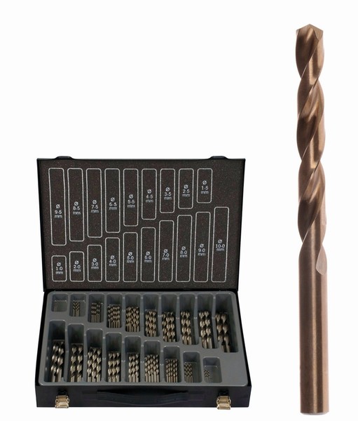 Projahn Metall-Magazin Spiralbohrer Basic Hss-Co 5% Din 338 1-10 Mm 170-Teilig-image