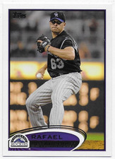 2012 Topps #444 Rafael Betancourt - Colorado Rockies