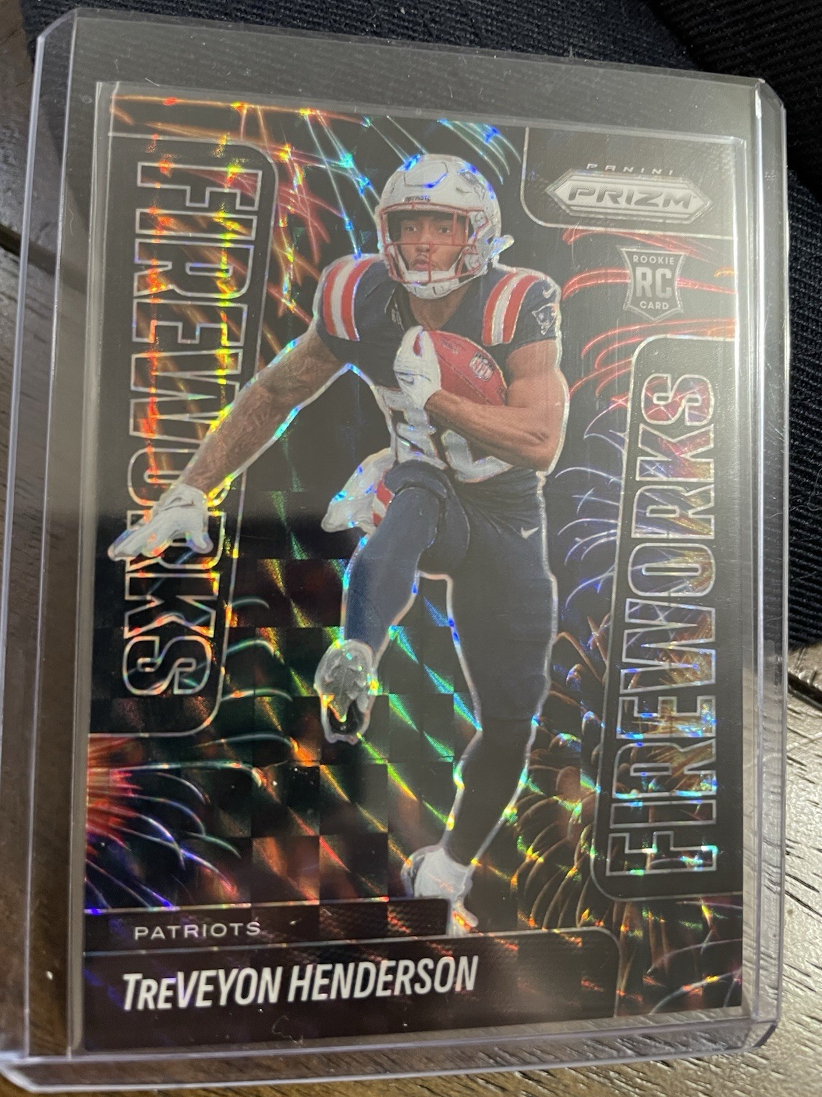 TreVeyon Henderson Panini Prizm Fireworks #24 Black Finite