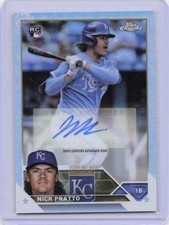 2023 Topps Chrome Update #AC-NP Nick Pratto Auto /499 RC Royals