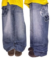Y2k Baggy Fit Jeans Mens Akademiks 38x32 Fits 39x32 skater Style Wide Leg