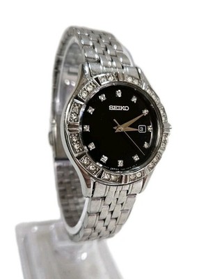 Seiko Uhr Swarovski Kristall Display Damen Designer Elegance Armband 201764