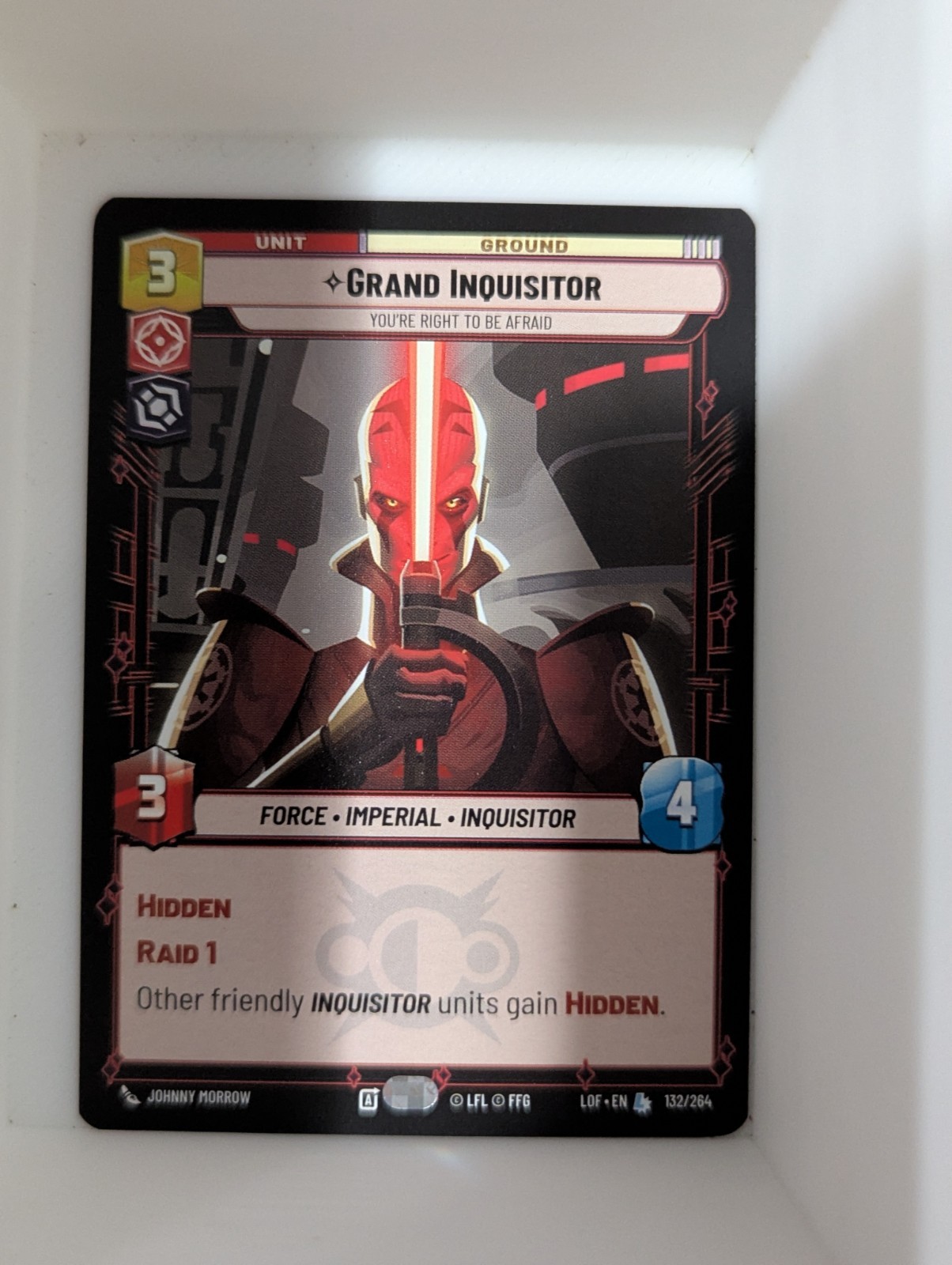 Grand Inquisitor - You're Right to Be Afraid (132/264) Star Wars Unlimited [LOF]