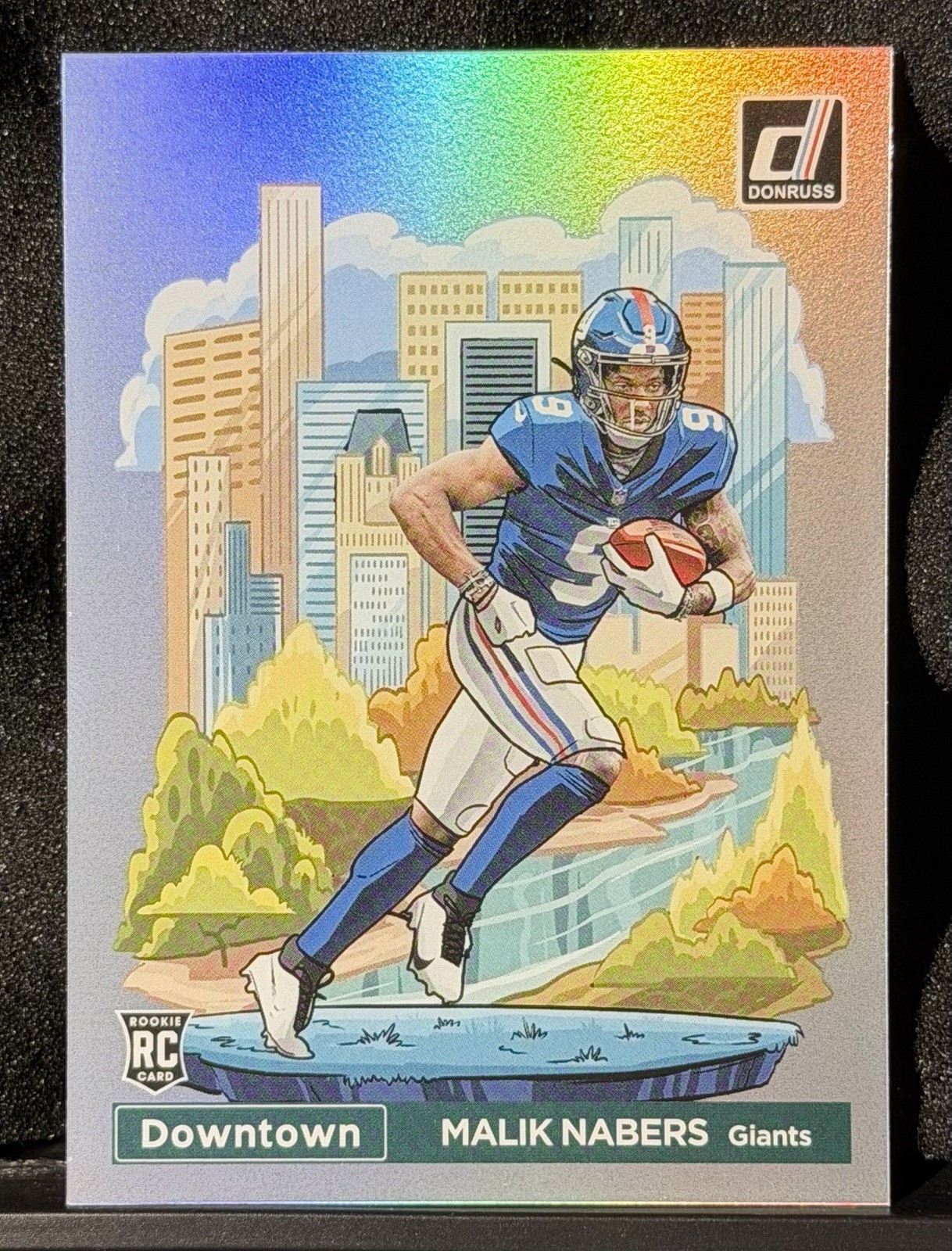 2024 Panini Donruss Downtown! Malik Nabers Rookie SSP Case Hit New York Giants