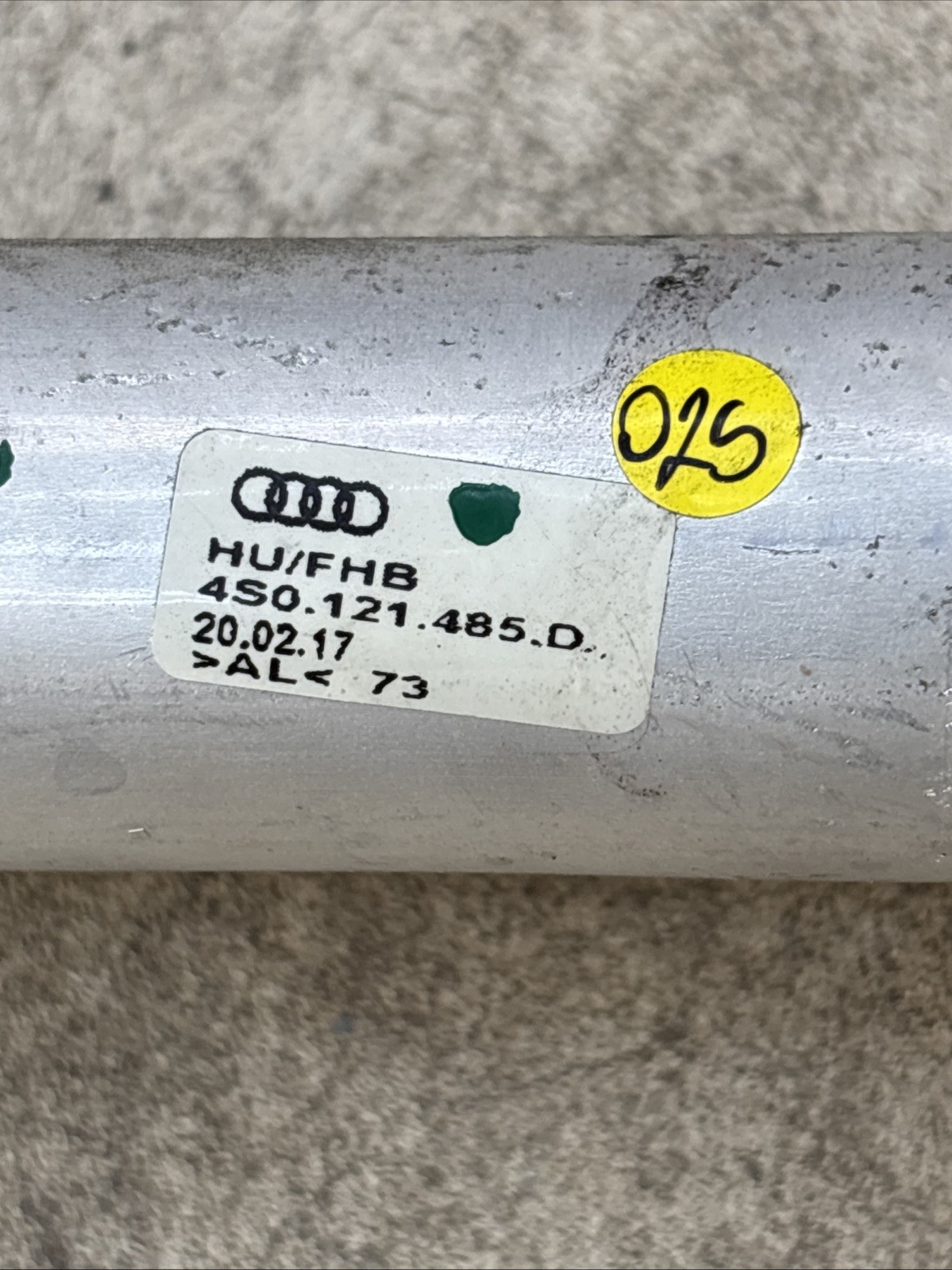 Audi R8 2017 Hose pipe P/N 4S0121485