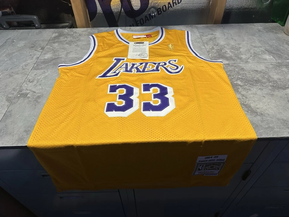 Camiseta deportiva Mitchell & Ness Hardwood Classics Kareem Abdul-Jabbar Lakers XLarge nueva con etiquetas Foto 4 de 4