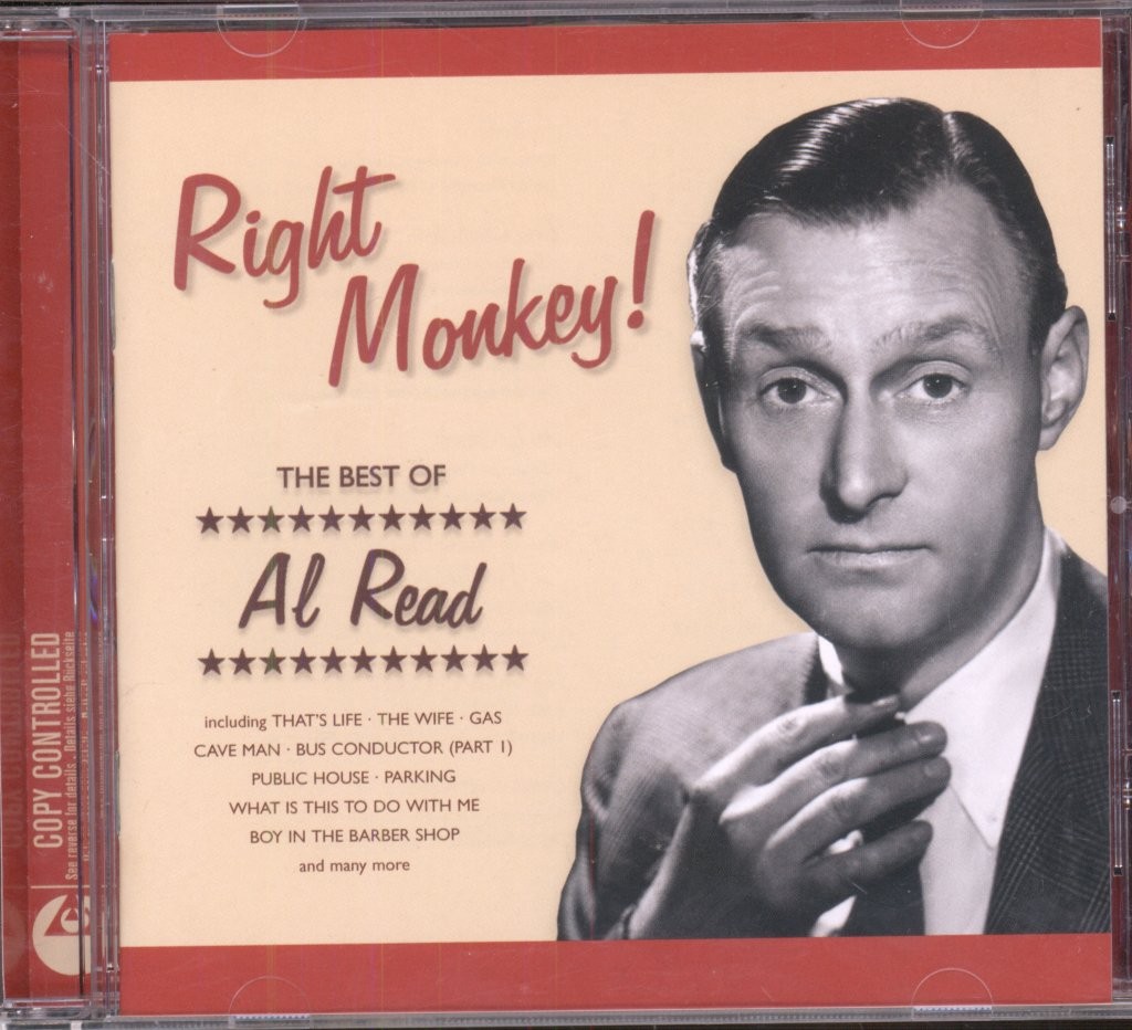 Al Read Right Monkey! (The Best of Al Read) CD Europe Emi Gold 2004 copy