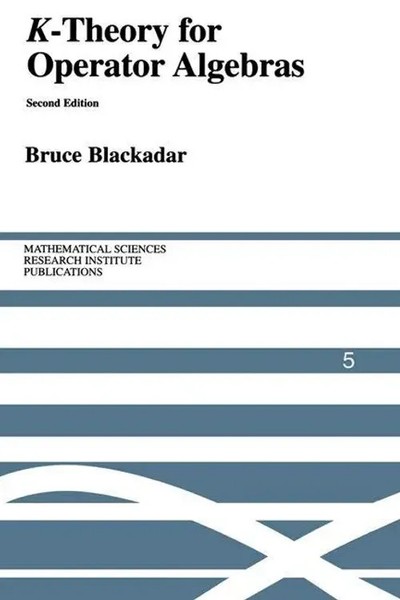 K-Theory For Operator Algebras Bruce Blackadar Taschenbuch Englisch 2002-image