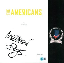 Matthew Rhys Signed Autograph The Americans Full Pilot Script BAS COA 