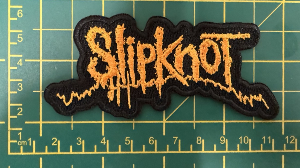 Slipknot Orange Cut Out Woven Sew Or Iron On Patch Officially Licensed