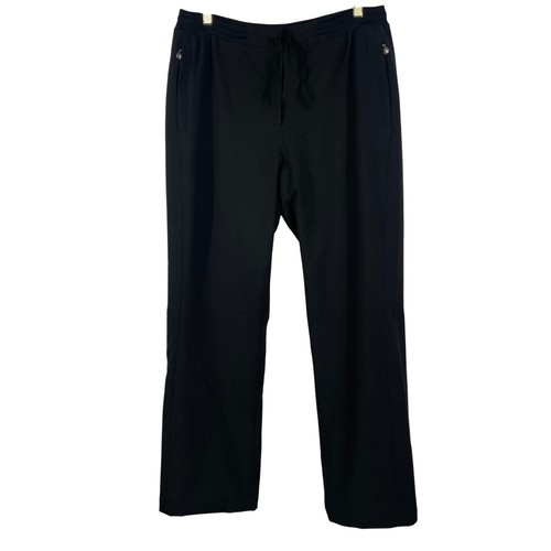 GOLFINO Women's Lined Black Golf Pants Size 16 Stretch, Drawstring Waist Outdoor - Picture 1 of 11