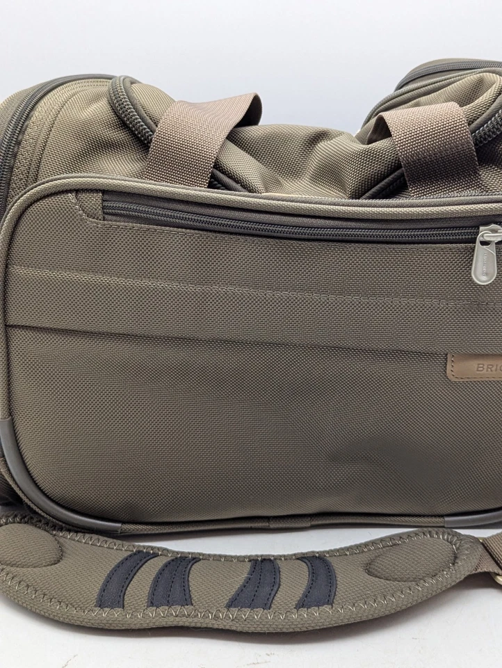 Briggs & Riley Baseline Expandable Underseat Duffle Bag Carry-On Green 221-7 - Image 3 of 4