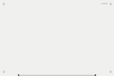 Frameless Glass Marker Board, 36 X 24, White Surface