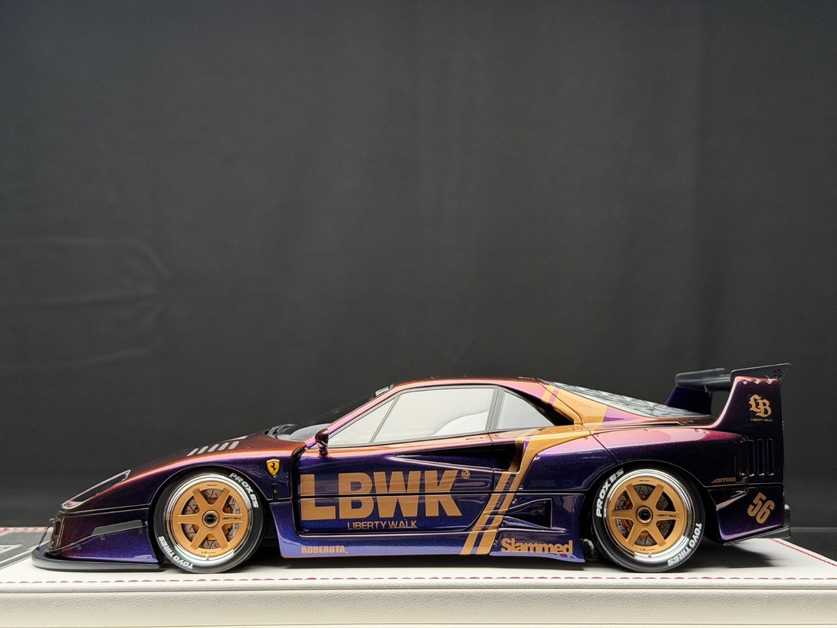 Ferrari F40 LBWK (Chameleon Purple) [Davis & Giovanni] 1:18 scale