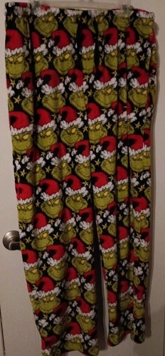 Pantalon de salon polaire peluche Grinch taille adulte femme grand  - Photo 1/4
