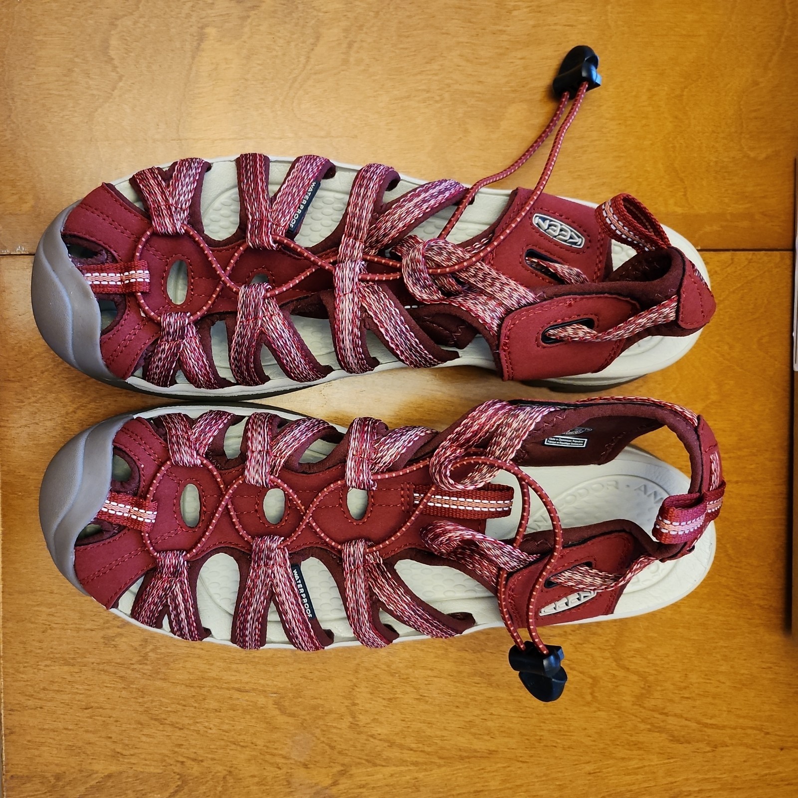 KEEN Sandali donna Whisper punta chiusa rosso dalia taglia 11