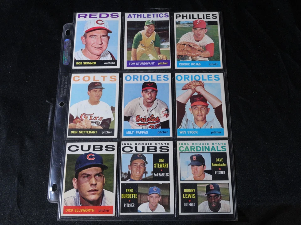 LOTE DE 186 TARJETAS COLECCIÓN BÉISBOL MLB VINTAGE AÑOS 50 - 60 Foto 3 de 4