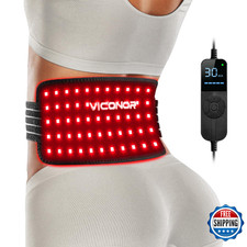 Red Light Therapy Belt: 660nm Red  850nm Infrared LED for Pain Relief, Skin, Pe