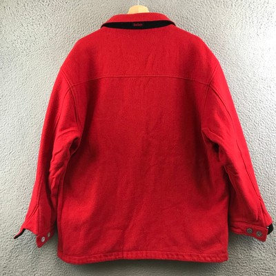 Vintage Marlboro 90s Reversible Wool Jacket Red Black size L | eBay