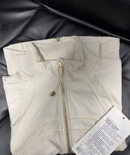 Cream Lululemon Women's Define Jacket Gold Zipper Size 4