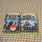 Rock Band 1 and 2 (Microsoft Xbox 360, 2007) Bundle Lot of 2 Tested Working