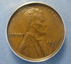 1928-S Lincoln Cent – Choice Borderline Uncirc. ANACS AU 55 !