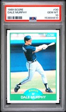 153894610 Dale Murphy 1989 Score #30 PSA 10