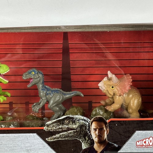 Jurassic Park World Mattel Micro Collection T-Rex Dimetridon Stegosaurus - Picture 2 of 7