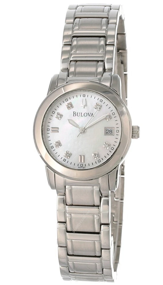 Bulova MOP Dial Stainless Steel Women's Watch 96P107