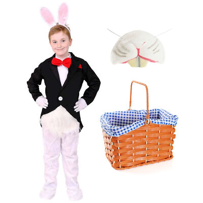 KINDER WEISSER HASE KOSTÜM KINDER OSTERN UNISEX KOSTÜM BUCH TAG FIGUR