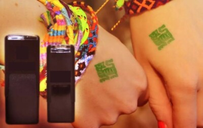 Wiedereintritt Handstempel Nachtclubs Kneipen Festivals verschiedene Größen