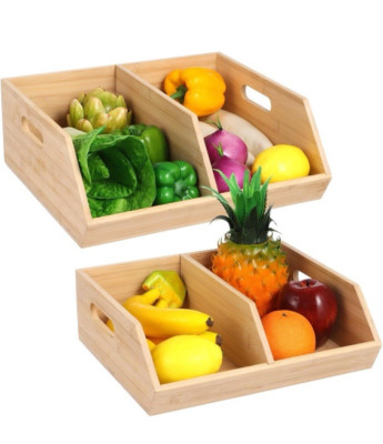 ビーズシェルバンブーBOX ② L JFVKAF Farmhouse Bamboo Bread Box Countertop with Large Capacity