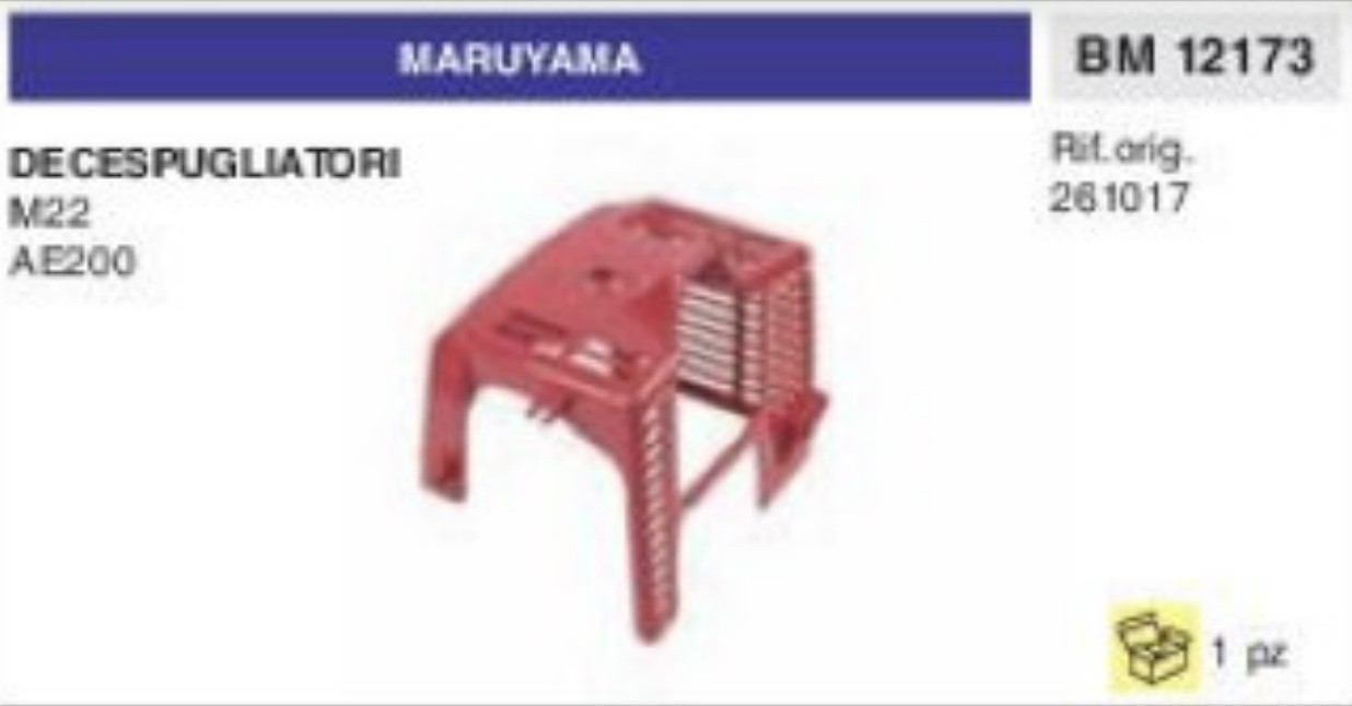 Carter Cuffia Motore Maruyama M22 AE200 | Ricambio Plastica 261017