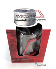 BRAND NEW Evernew Ultra-Light 750ml Titanium Pasta Pot ECA521R
