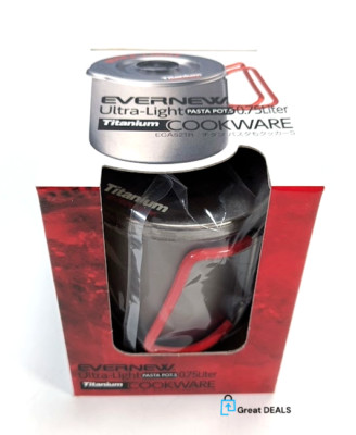 BRAND NEW Evernew Ultra-Light 750ml Titanium Pasta Pot ECA521R