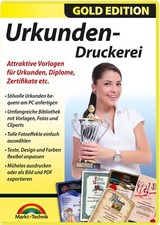 Urkunden Druckerei - Gold Edition - Diplome, Zertifikate, Urkunden…. erstellen