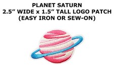 2-3/8" Planet Patch Embroidered Iron-on Applique NASA Badge Souvenir