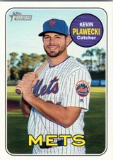 2018 Topps Heritage #591 Kevin Plawecki New York Mets