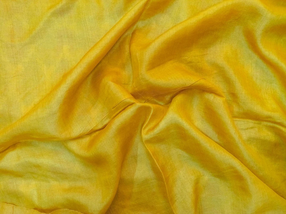 Sari Tussar de Seda Pura 100% Seda Vintage Tela India Reciclado TSS2989 Foto 3 de 4