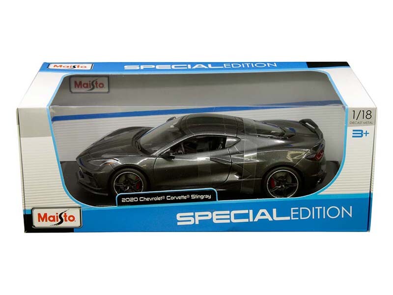 2020 Chevrolet Corvette Stingray C8 - Gray 1:18 Scale Model