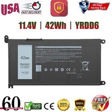 10PCS/LOT YRDD6 42WH Battery For Dell Inspiron 14 3000/14 5000/15 7000/17 3000