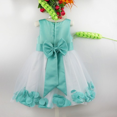 US Flower Girls Princess Dress Kids Wedding Bridesmaid Formal Pageant Party Gown - Picture 55 of 108