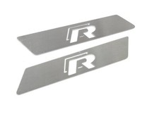 GOLF MK 5-6 PASSAT TOURAN RLINE SEAT INSERT INTERIOR BRUSHED TRIM PAIR-SI0006