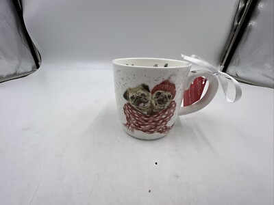 Royal Worchester 16oz Porcelain Snug as a Pug Coffee Mug BB01B47004