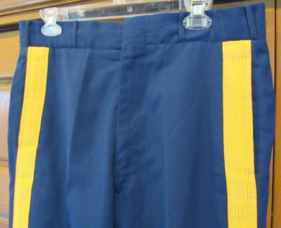 US ARMY DRESS BLUES MEN'S PANTS W / YELLOW STRIPE size 34 Long inseam 32-35  | eBay