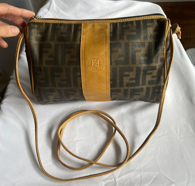 Vintage FENDI Zucca FF Logo Crossbody Bag Handbag | eBay Vintage FENDI Zucca FF Logo Crossbody Bag Handbag | eBay
