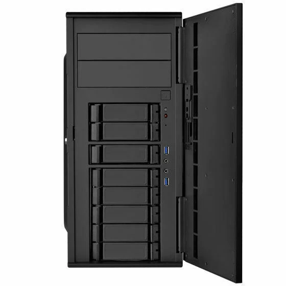 Silverstone SST-CS380B-USA Mid Tower 8-Bay 3.5/2.5inch SAS/SATA Drives Case - Image 2 of 4