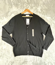 Turnbury Mens Cardigan V Neck Buttoned Cotton Pullover Golf Knit Cardi Top