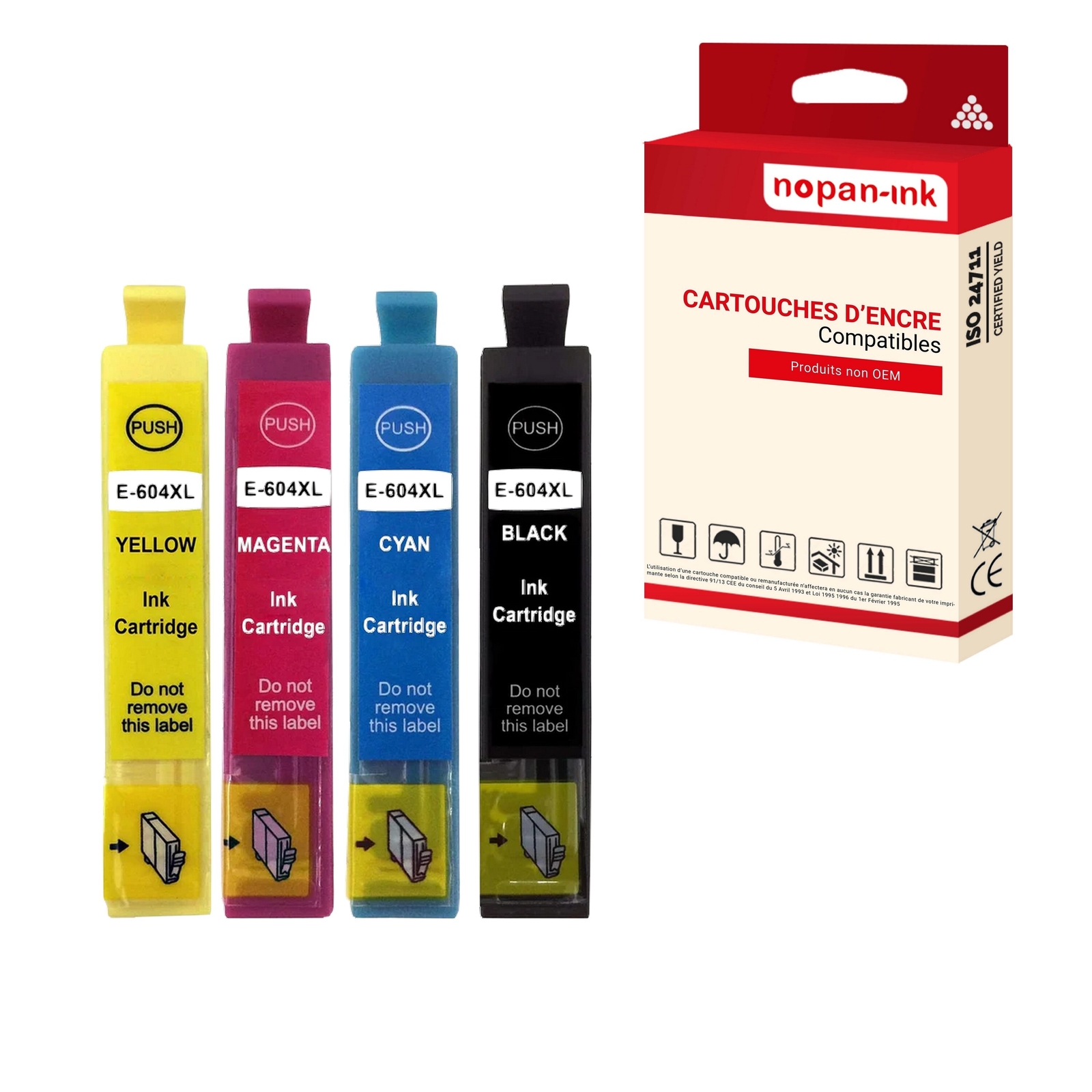 Cartouche Epson 604XL multipack de 4 encres compatibles Ananas C13T09R64010